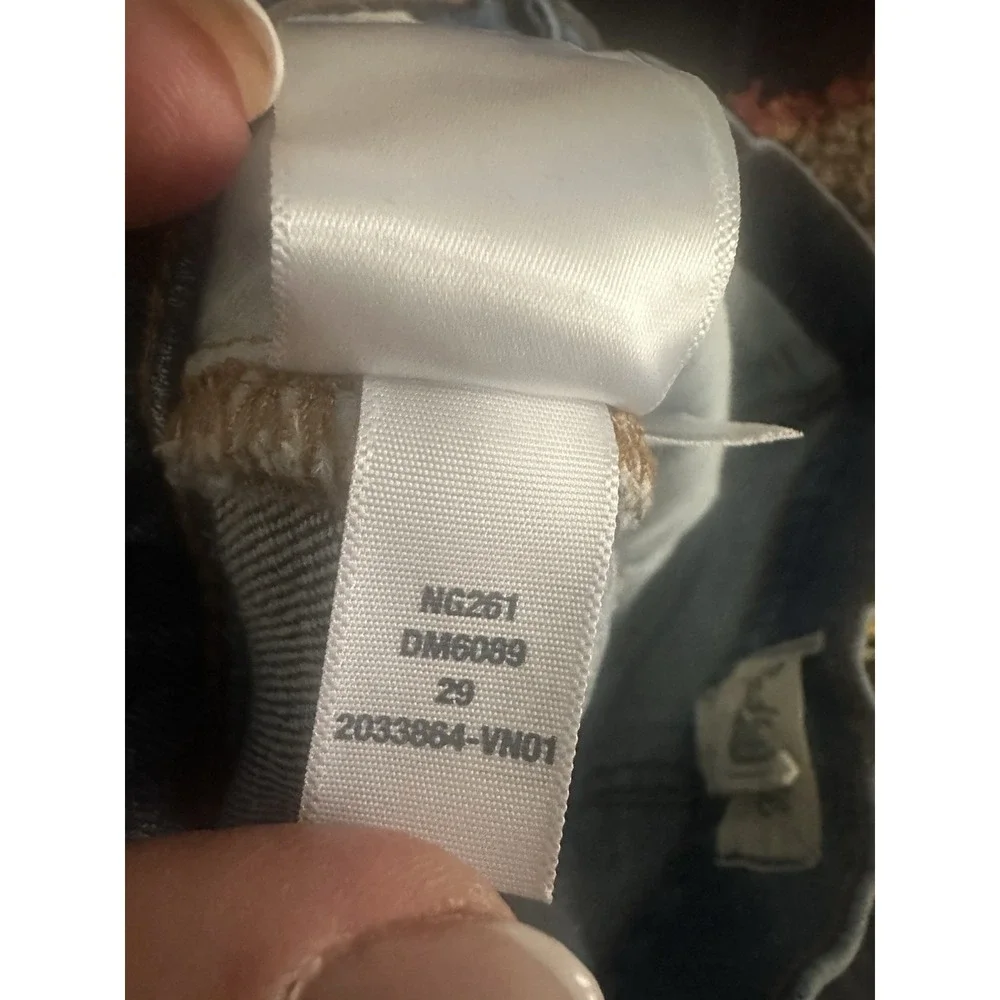 Rails Button Up Shirt Long Sleeve Aztec Trim Olive Green Casual - Picture 9 of 9